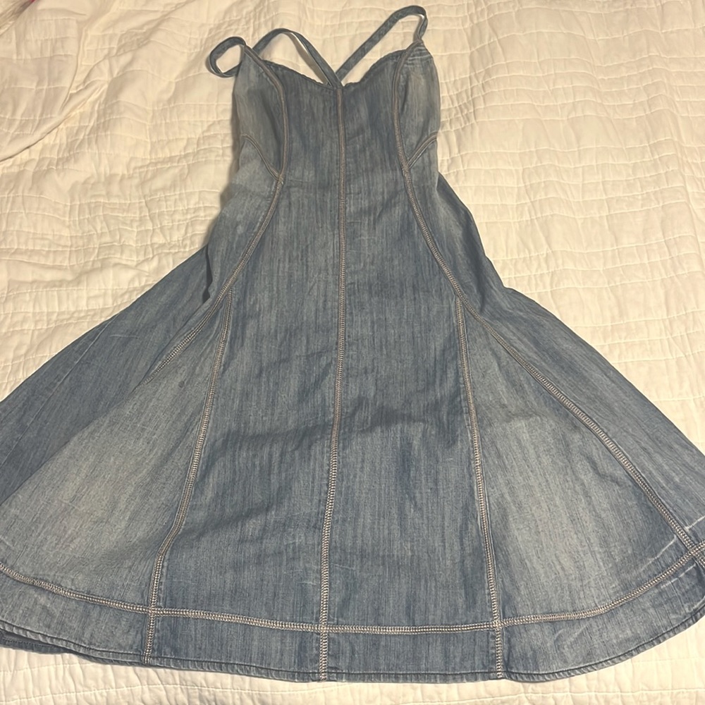 armani exchange denim dress